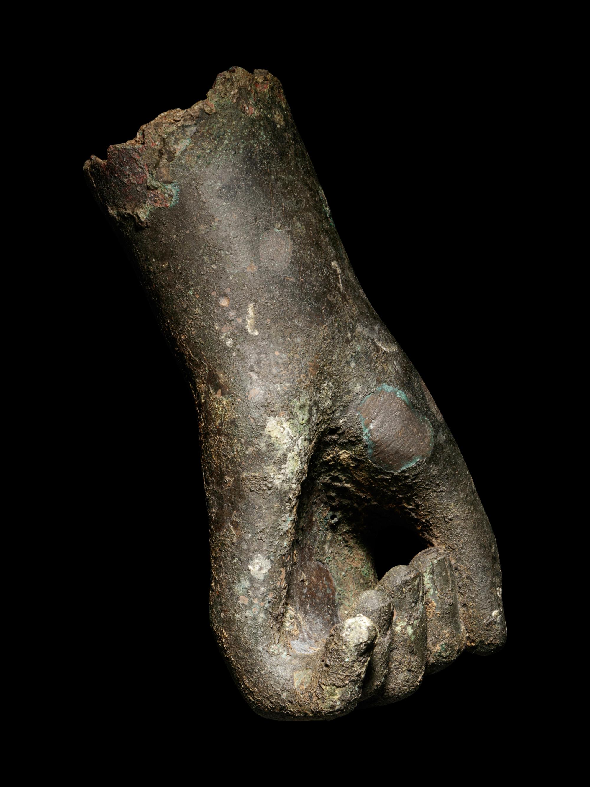 A Roman Bronze Left Hand