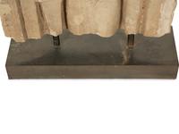 A Khmer Greystone Stele of an Aspara Dancer — 19th Century