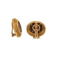 ELIZABETH LOCKE, YELLOW GOLD AND COIN EARCLIPS