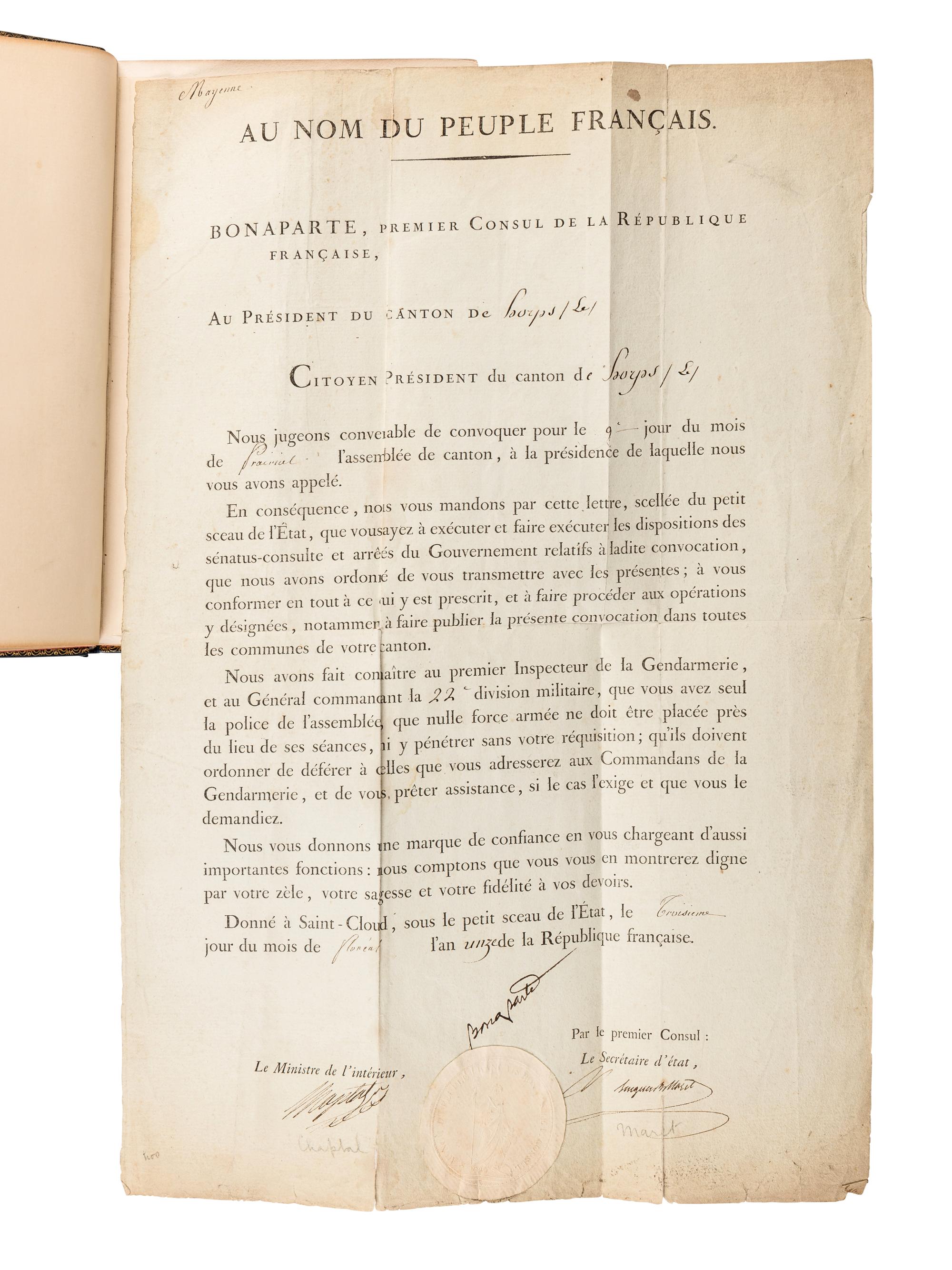 [BINDINGS] -- [BONAPARTE, Napoleon (1769-1821)]. [The Napoleon Series]. HAZLITT, William. Life of Napoleon Bonaparte . 12 volumes. -- BOURRIENNE, Louis Antoine Fauvelet de (1769-1834). Life of Napoleon Bonaparte . 8 volumes. -- JUNOT, Laure, Duchesse D'Abrantes (1784-1838). Memoirs of Madame Junot . 12 volumes. London: H.S. Nicols Co., n.d.