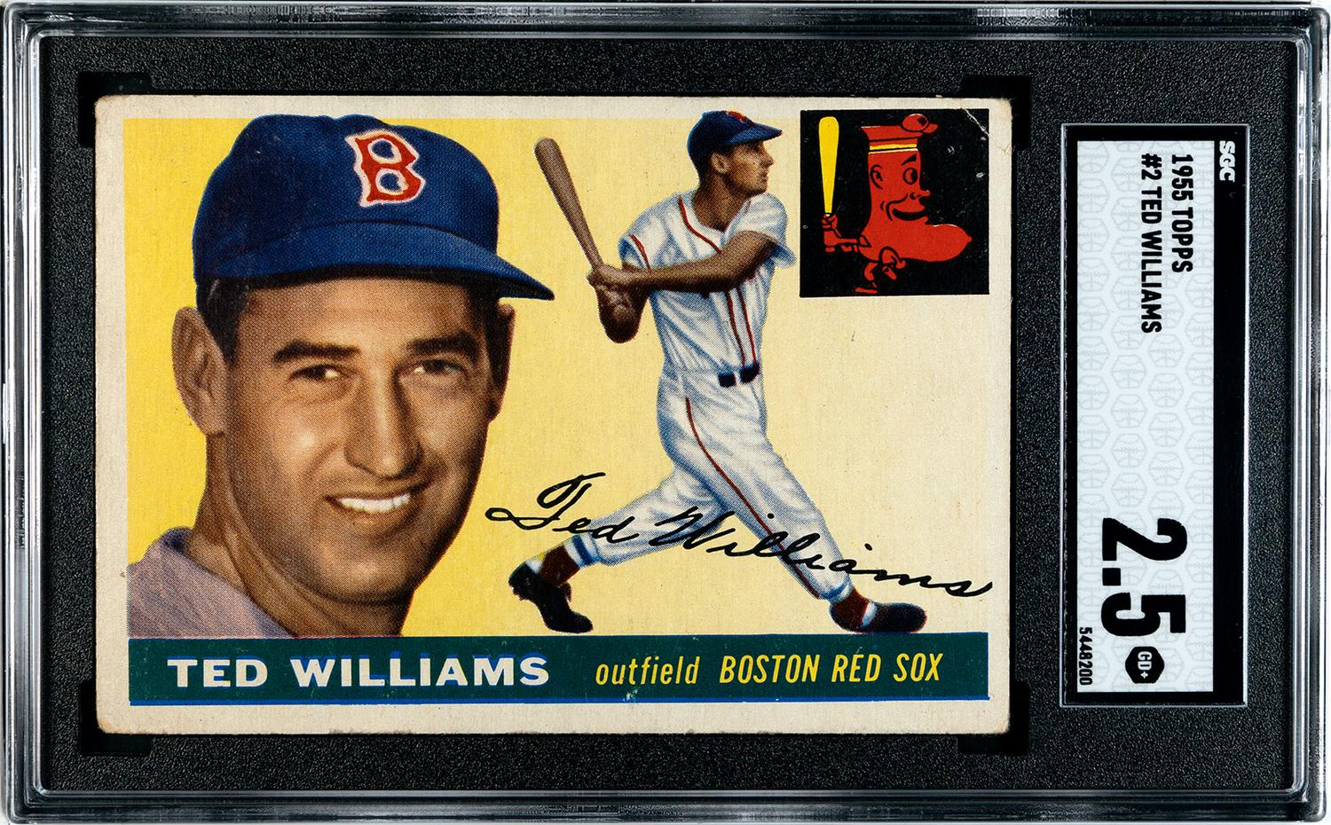 A Group of 1955 Topps Ted Williams SGC Graded Baseball Cards,