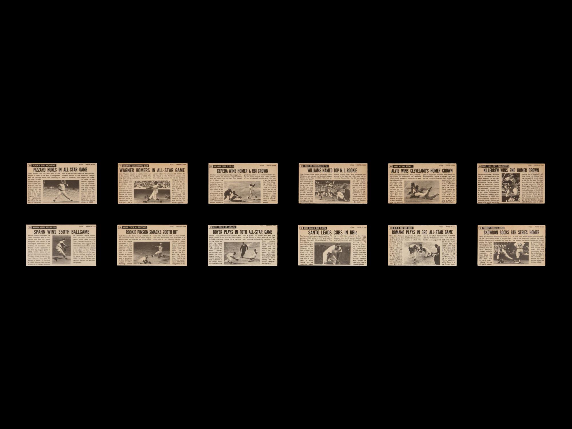 A Complete Set of 1964 Topps Giants Baseball Cards (60/60)