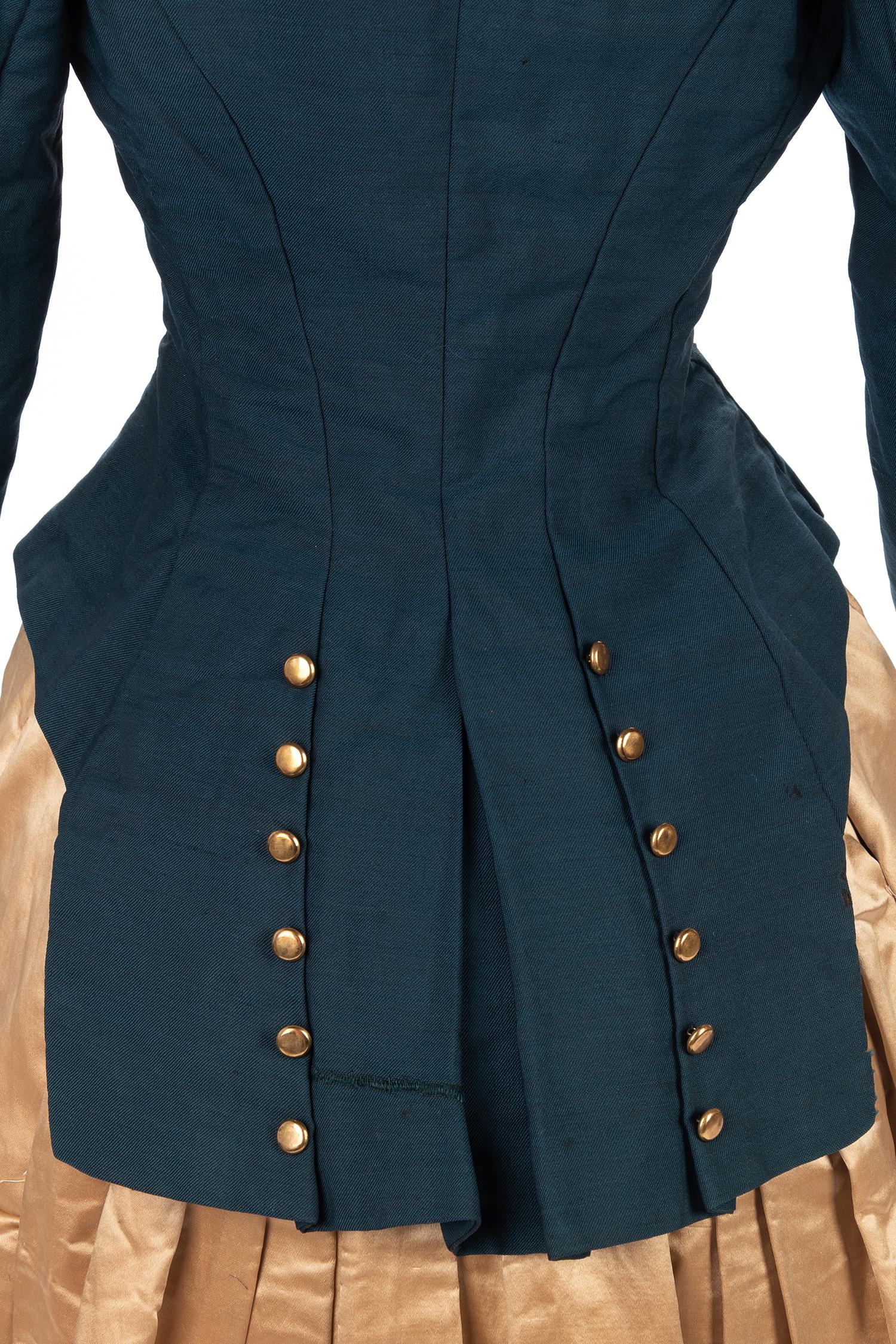 Women's Riding Bodice & Matching Hat, 1880s
