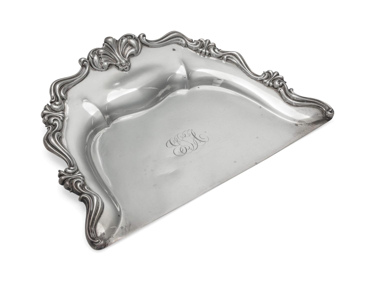 An American Silver Crumb Tray