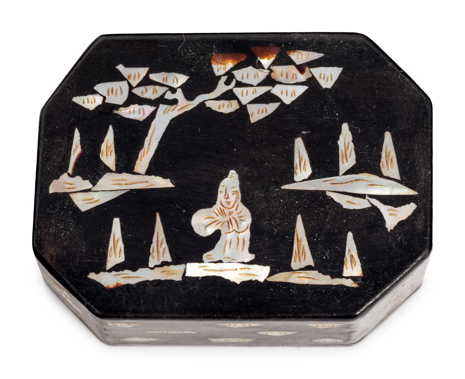 21 Chinese Lacquer and Wood Scholar's Objects