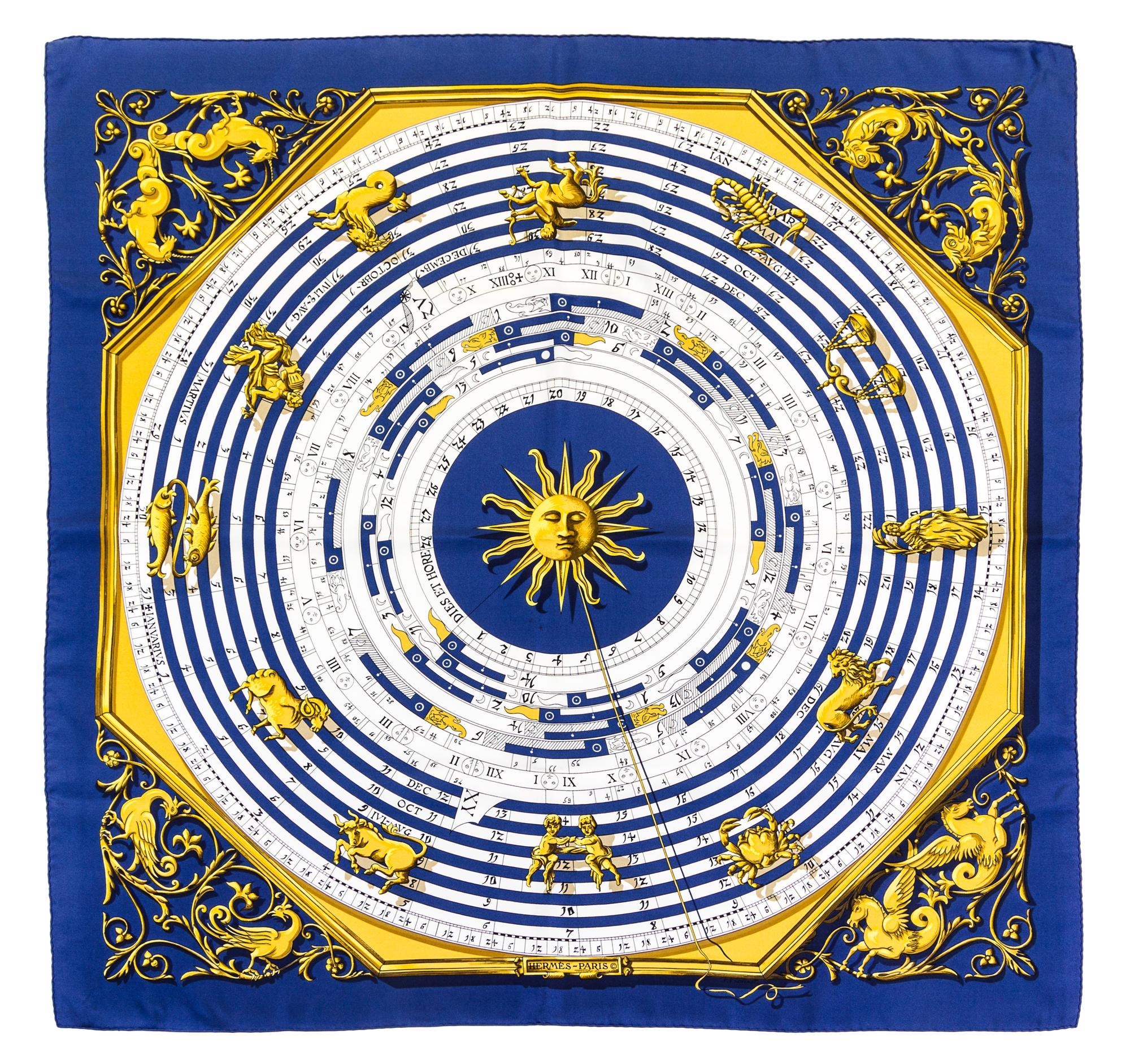 An Hermes 90cm Silk Scarf, 36" x 36".