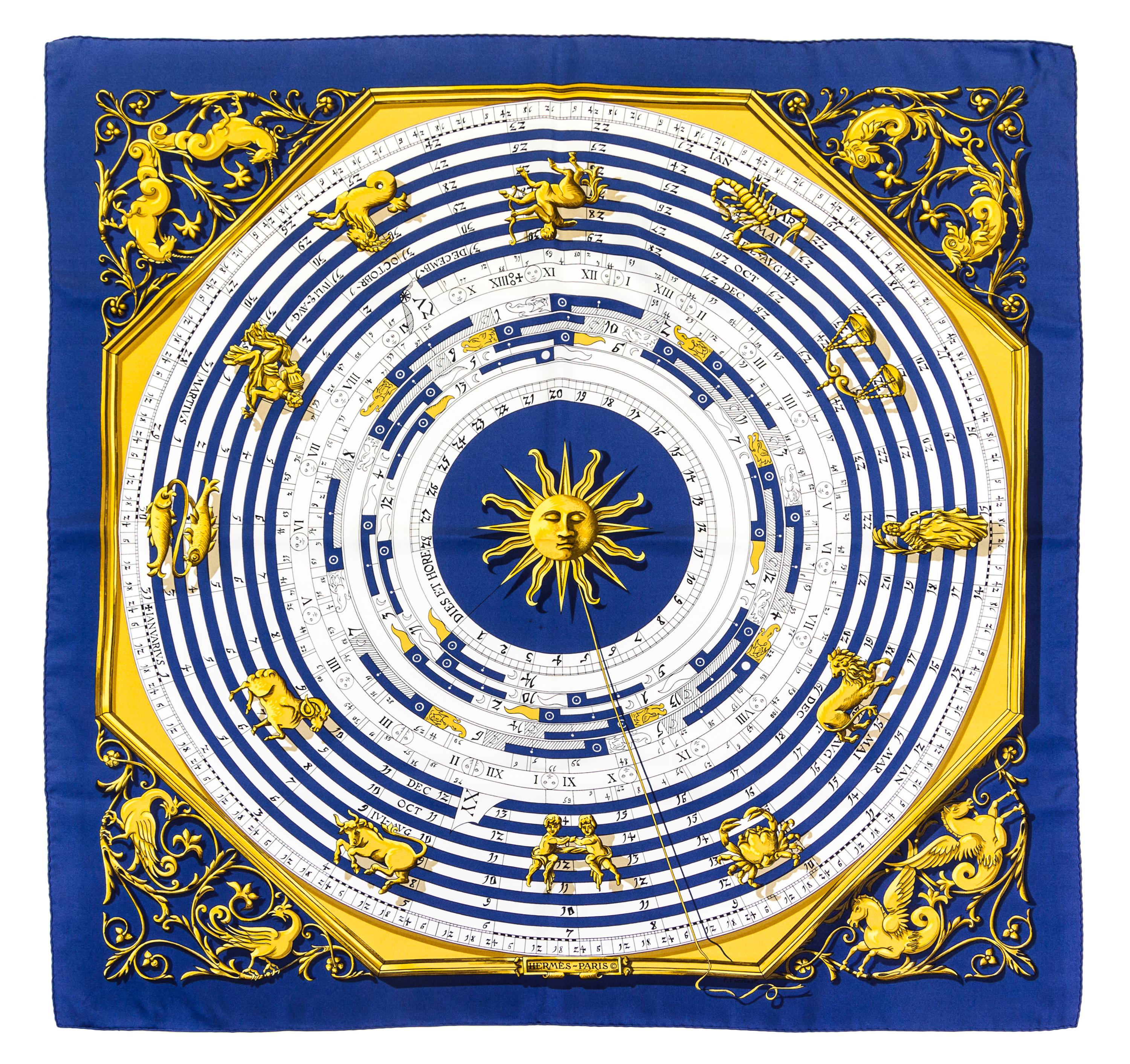 An Hermes 90cm Silk Scarf, 36" x 36".