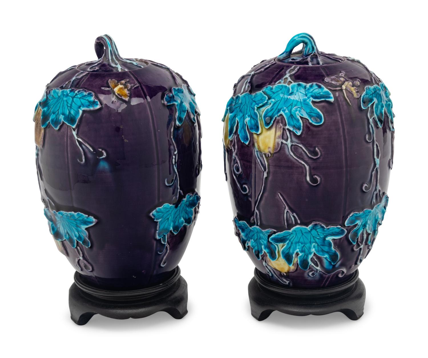 A Pair of Chinese Export Porcelain Jars