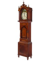 A George III Style Mahogany Tall Case Clock
