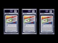 A Group of Three PSA 9 Graded 1992 Topps Derek Jeter Rookie Baseball Cards No. 98
