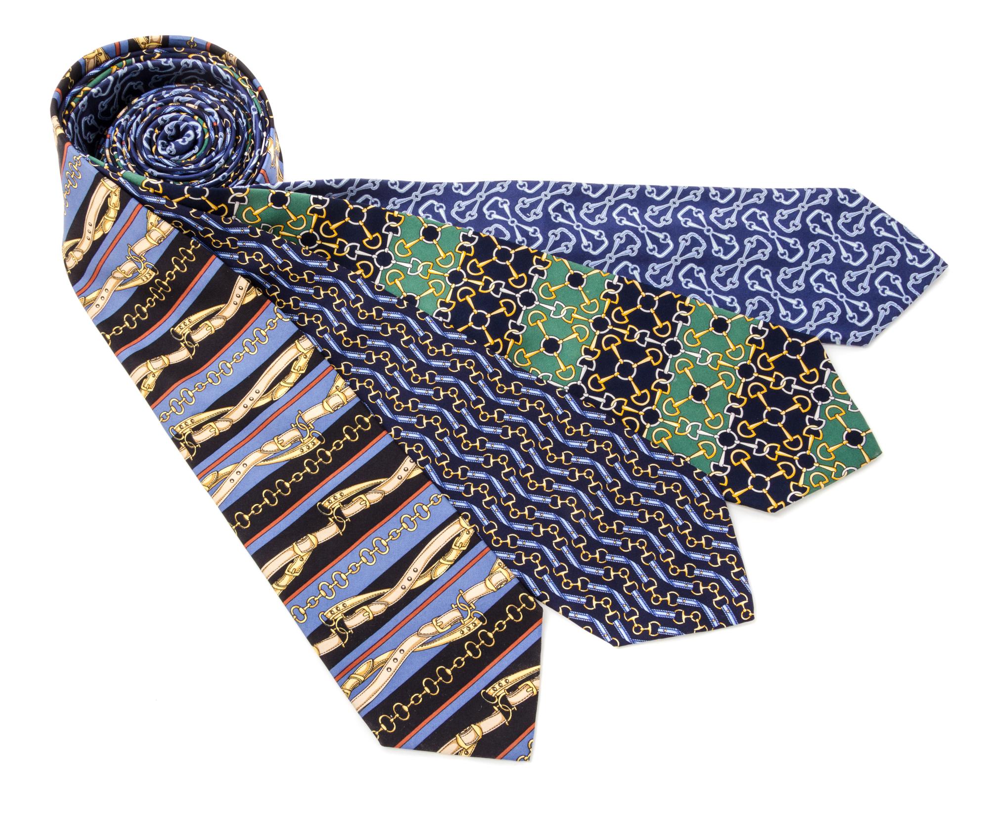 A Group of Four Gucci Neckties,