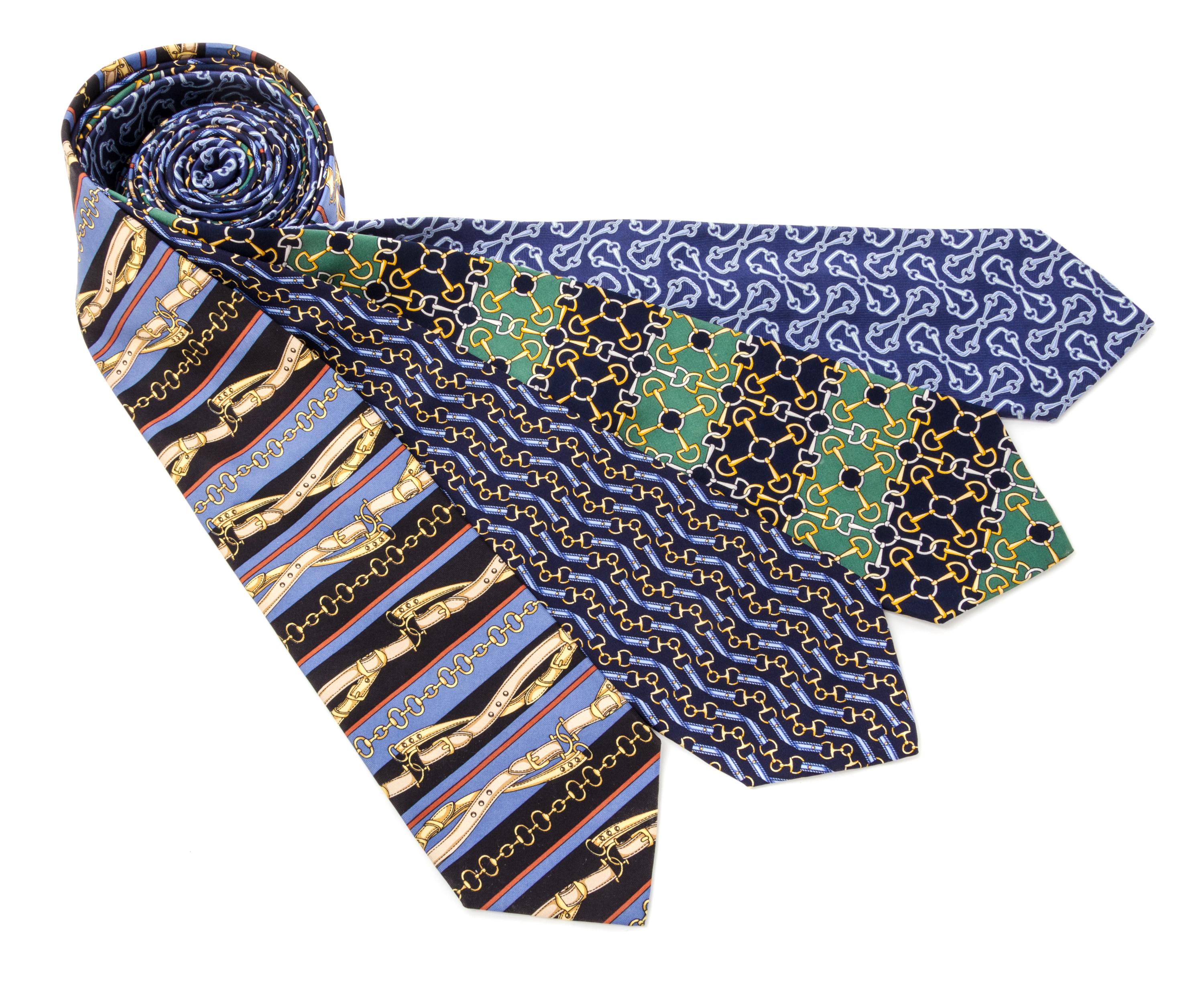 A Group of Four Gucci Neckties,