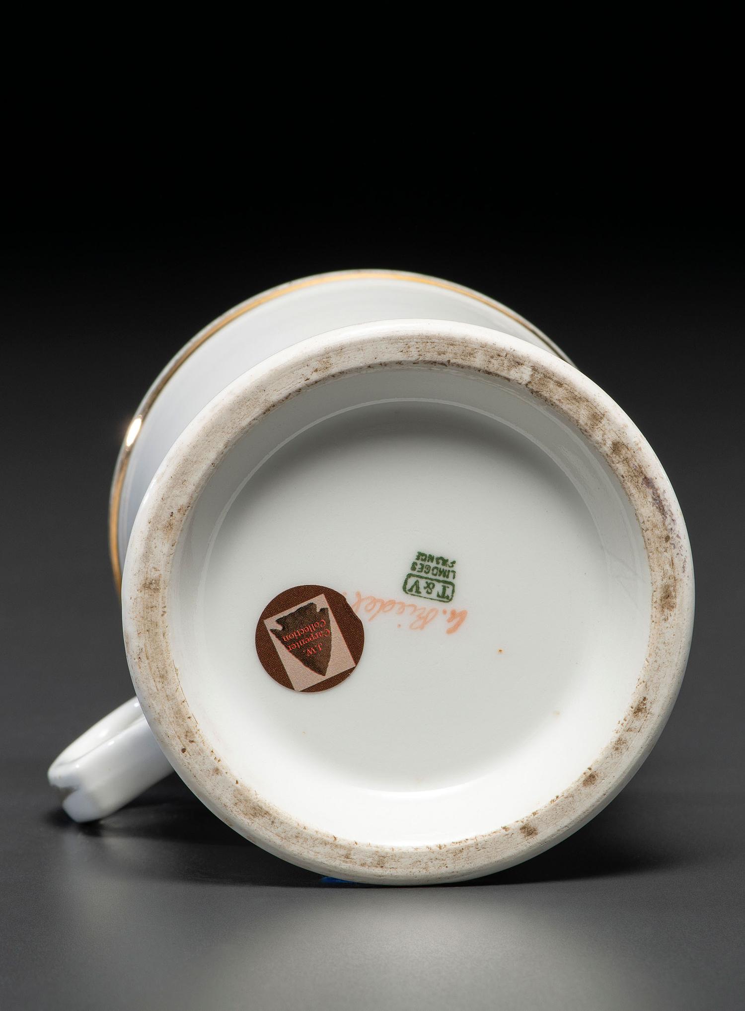 A Plumber's Porcelain Occupational Shaving Mug