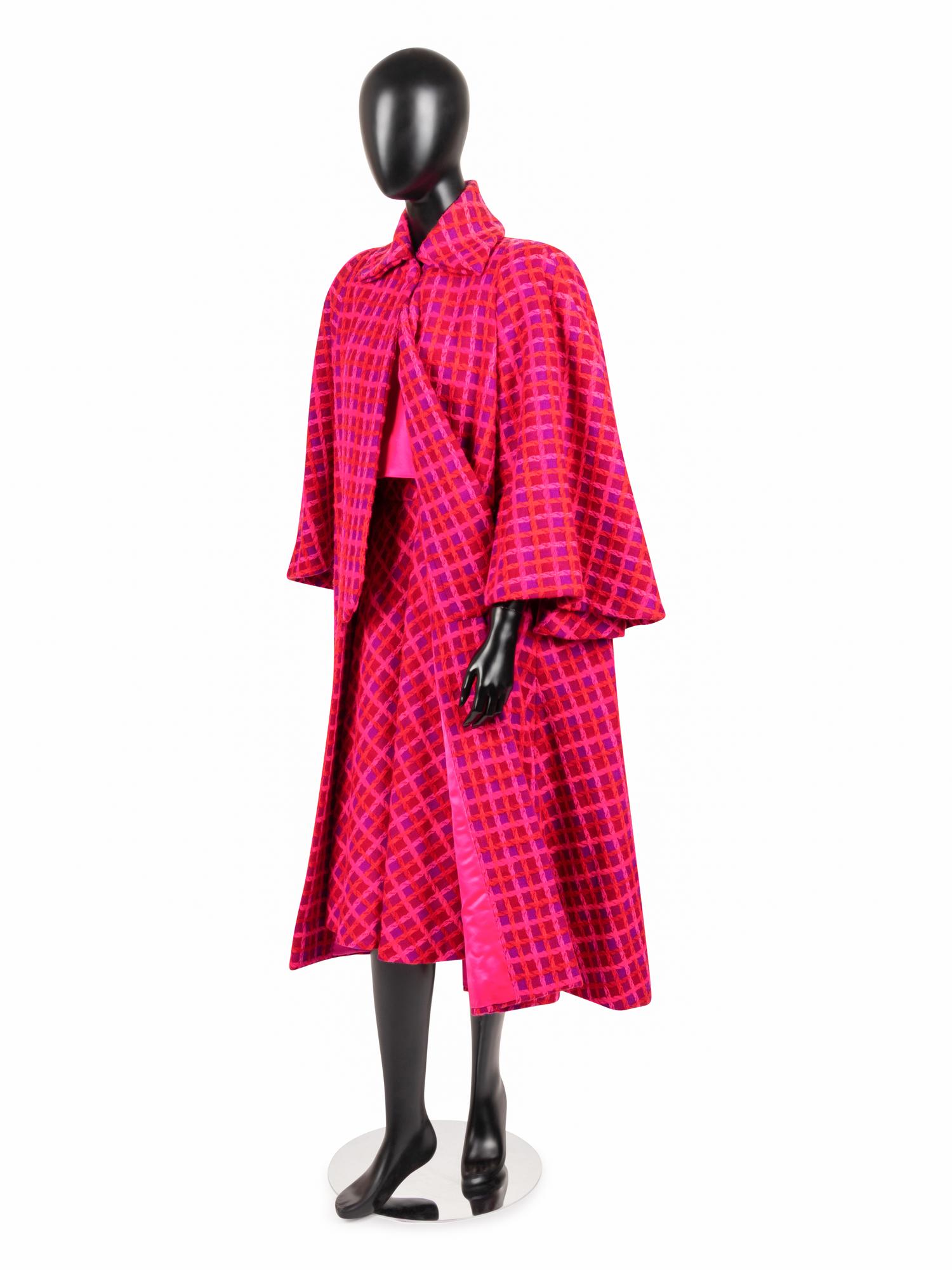 Marguery Bolhagen Three-Piece Plaid Ensemble with Bag, 1980s