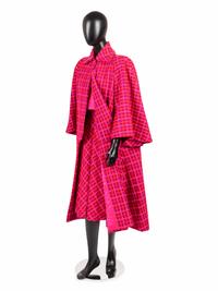 Marguery Bolhagen Three-Piece Plaid Ensemble with Bag, 1980s