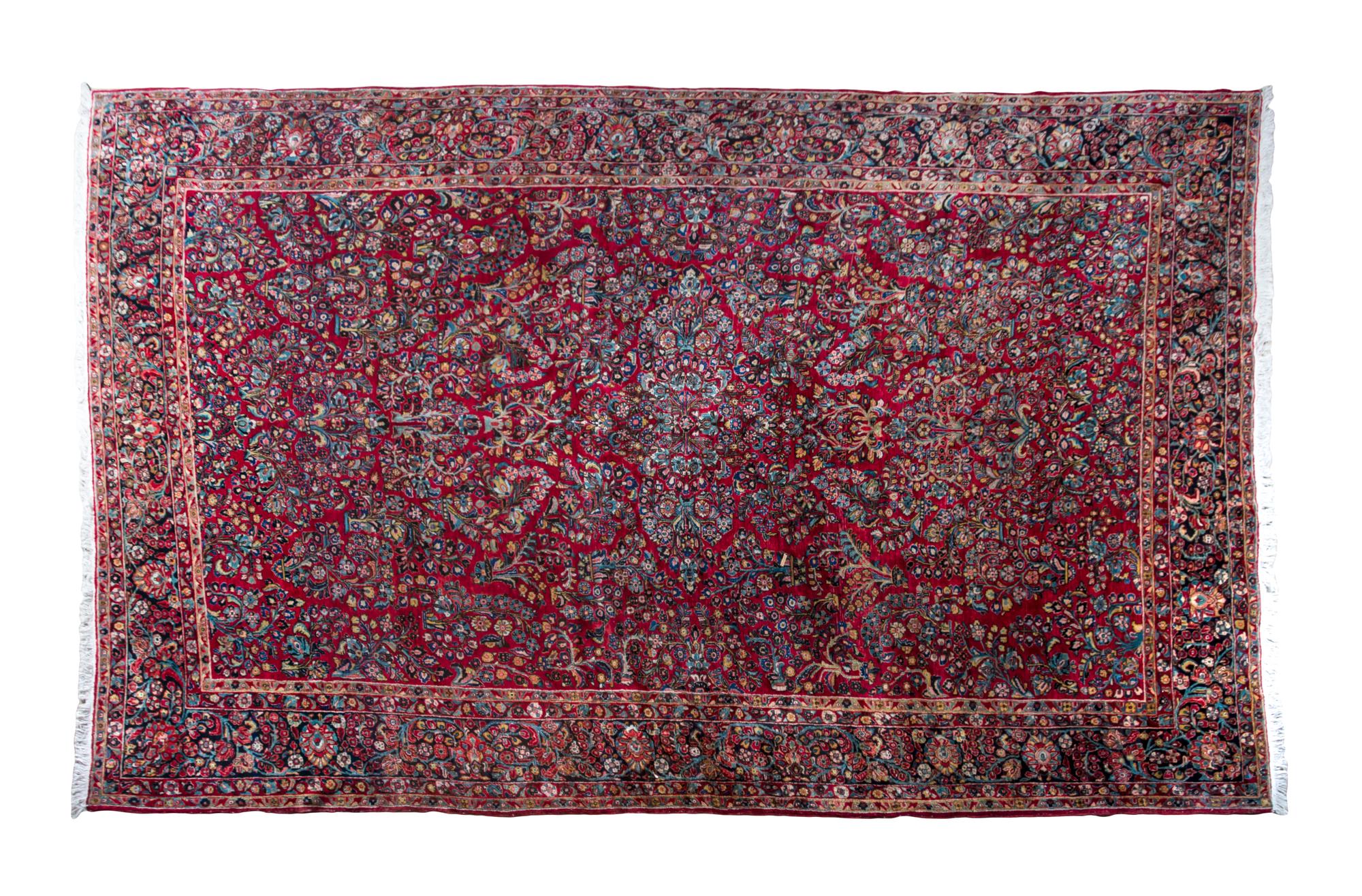 A Heriz Wool Rug 10 feet 4 inches x 17 feet.