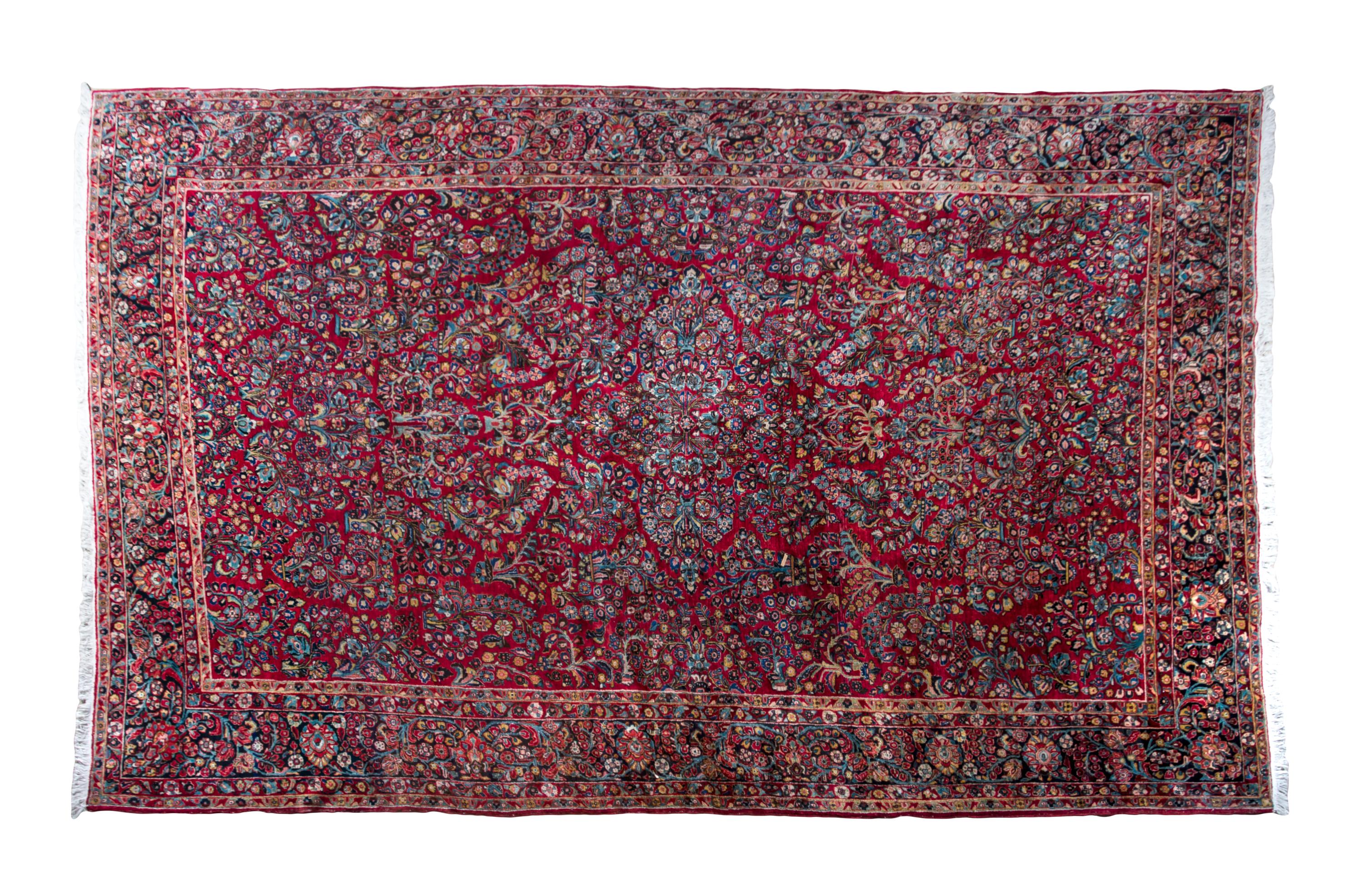 A Heriz Wool Rug 10 feet 4 inches x 17 feet.
