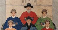 A Chinese Ink and Color Painting of Court Figures