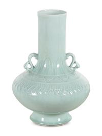 A Large Chinese Celadon Glazed Porcelain Vase