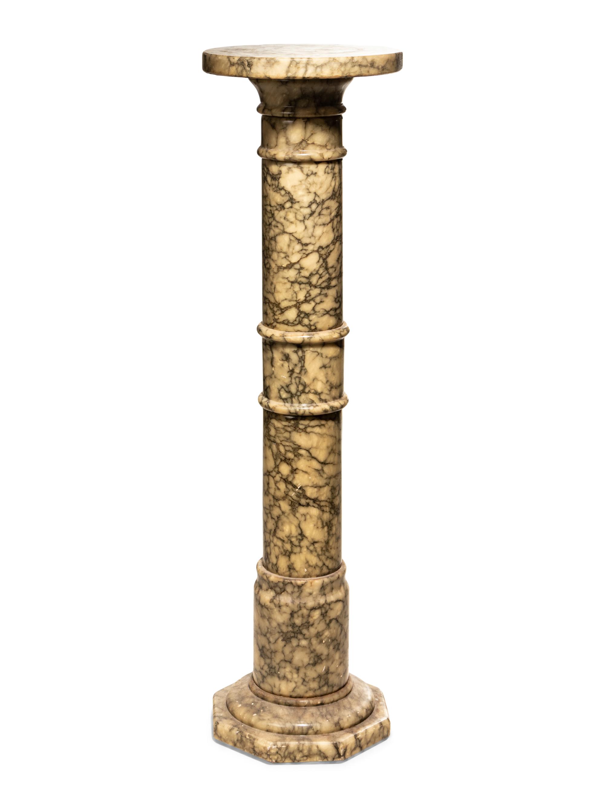A Continental Marble Pedestal