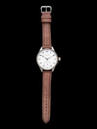 IWC, STAINLESS STEEL CONVERTED POCKET WATCH