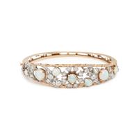 OPAL AND DIAMOND BANGLE BRACELET