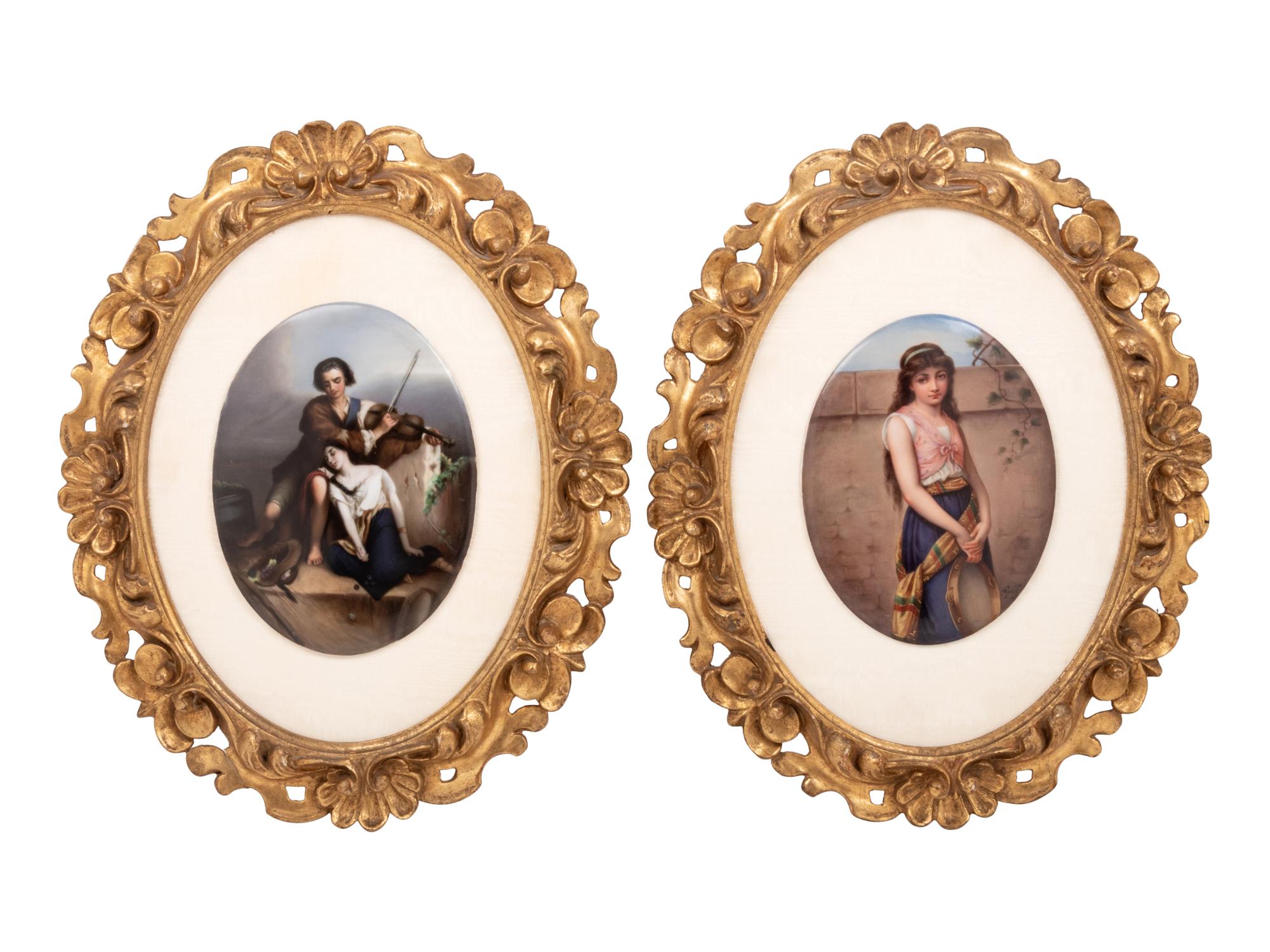 Two German Porcelain Plaques