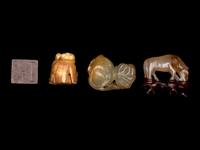 Four Chinese Hardstone Articles