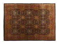 An Indian Persian Design Wool Rug — 20th Century