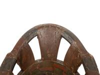 A Venetian Painted and Parcel Gilt Gondola Chair