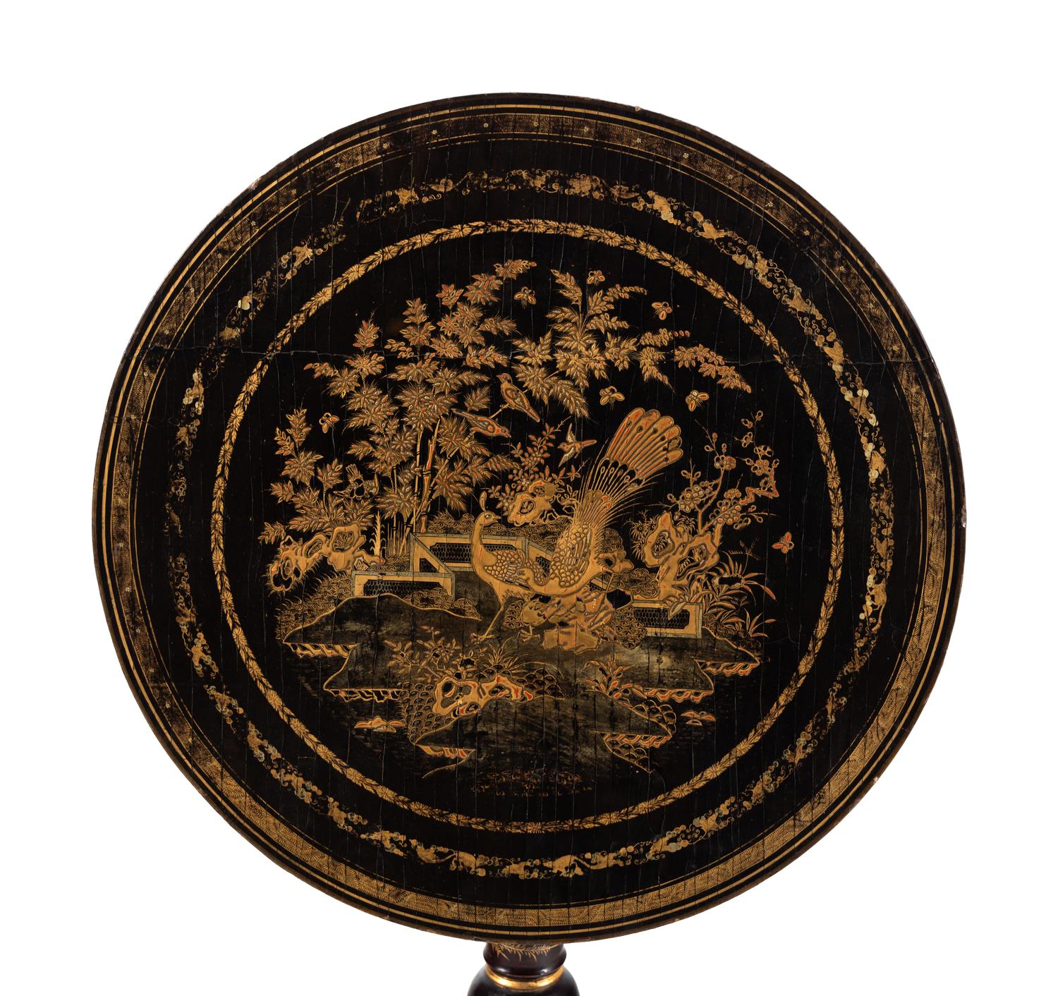 A Chinese Export Lacquer Table