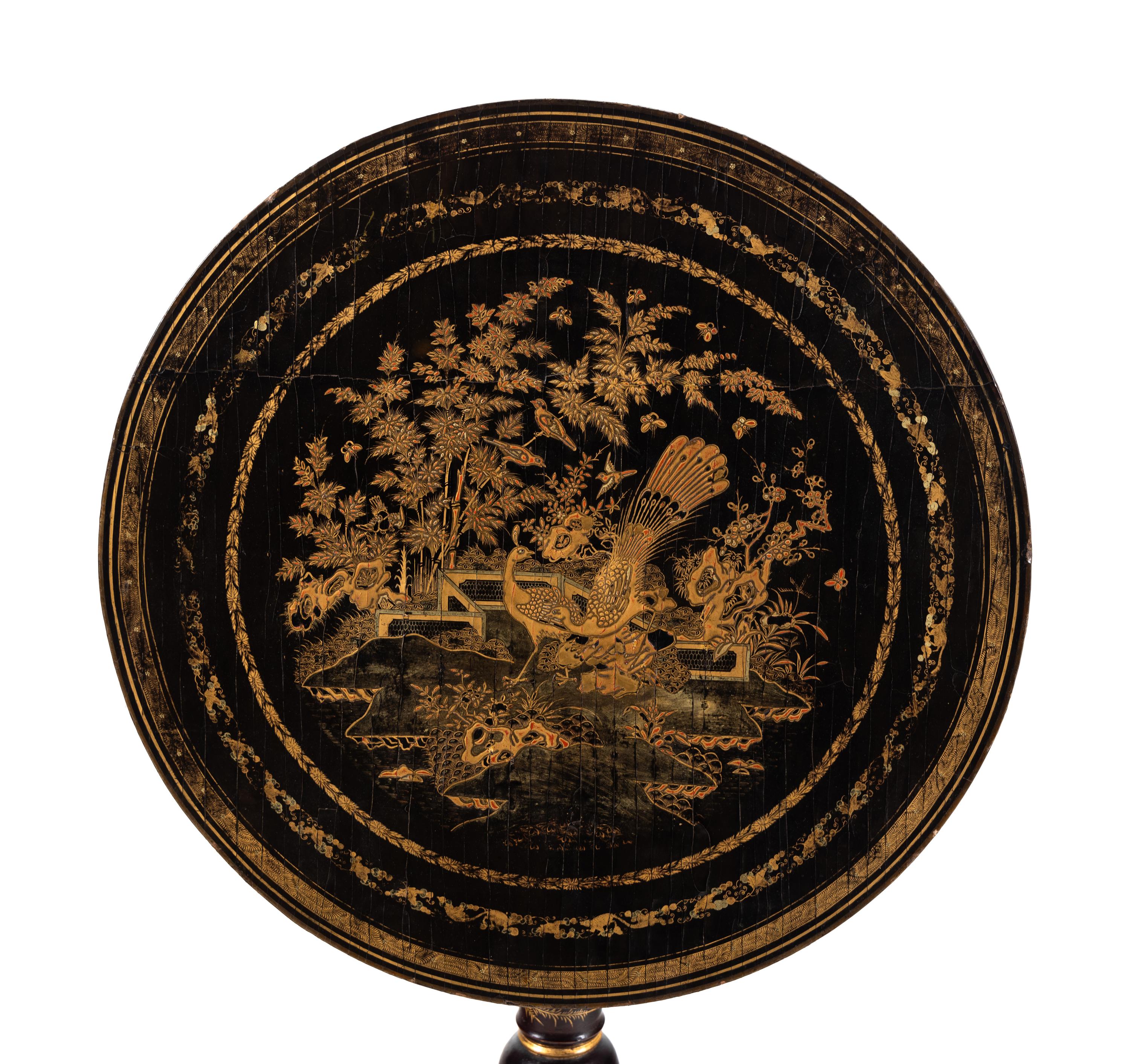 A Chinese Export Lacquer Table