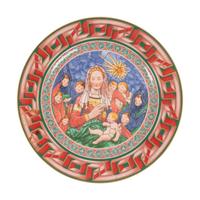 Eight Versace Porcelain Christmas Chargers