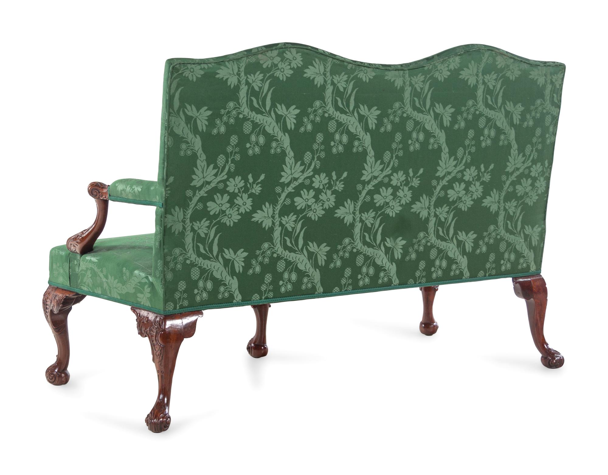 A George III Carved Mahogany Sofa