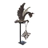 A Wrought Iron Griffin Form Sconce 58" W x 22" D x 91" H — Italy, 19th Century