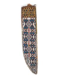 Great Lakes Loom Beaded Hide Knife Sheath