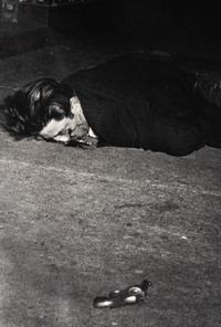 Weegee (1899-1968) Gunman killed by an off-duty cop, 344 Broome Street, February 3, 1942