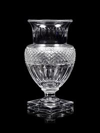 A Baccarat Cut Glass Vase