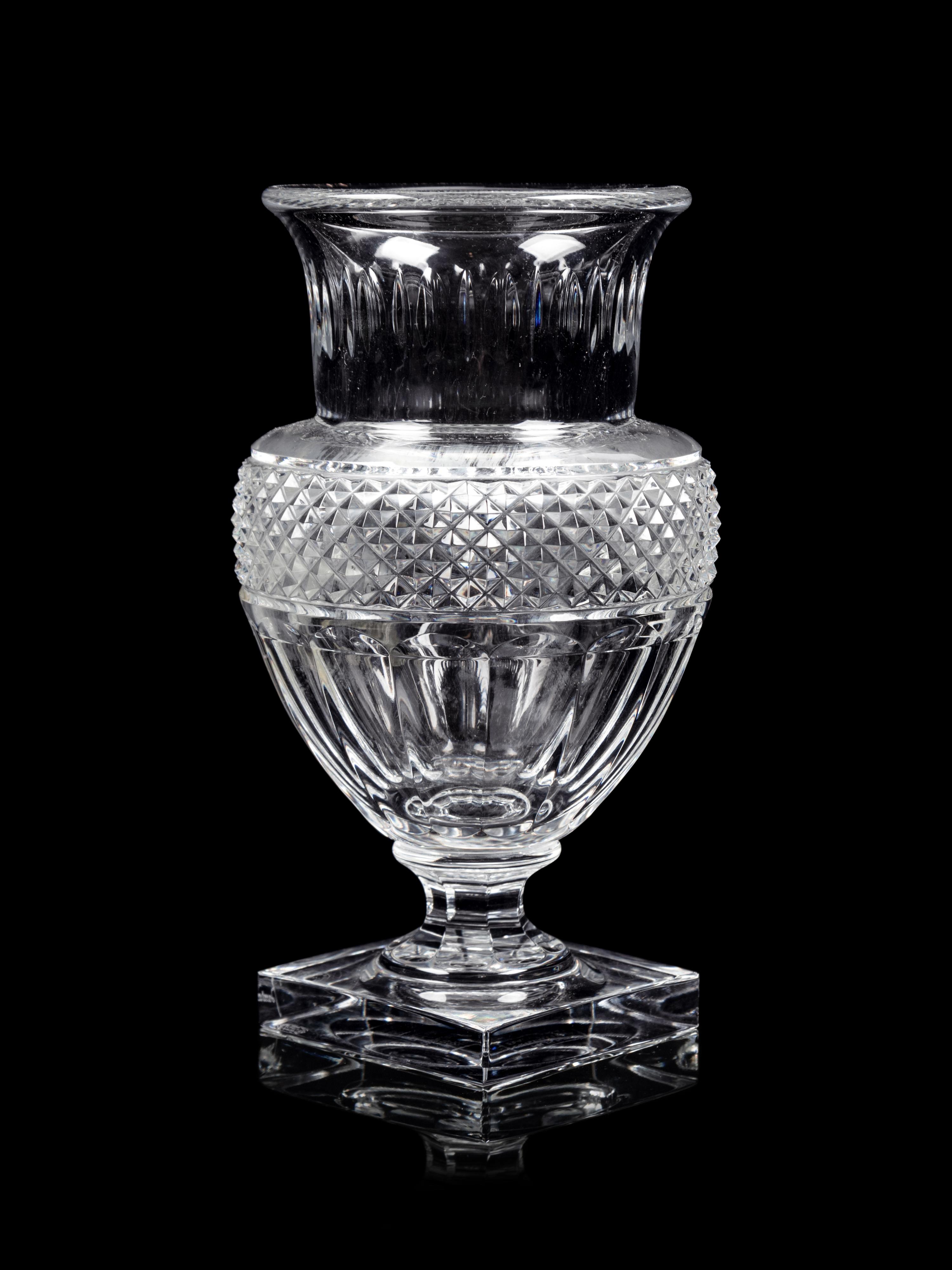 A Baccarat Cut Glass Vase