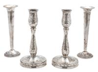 A Group of American Silver Articles Height of first 7 inches.