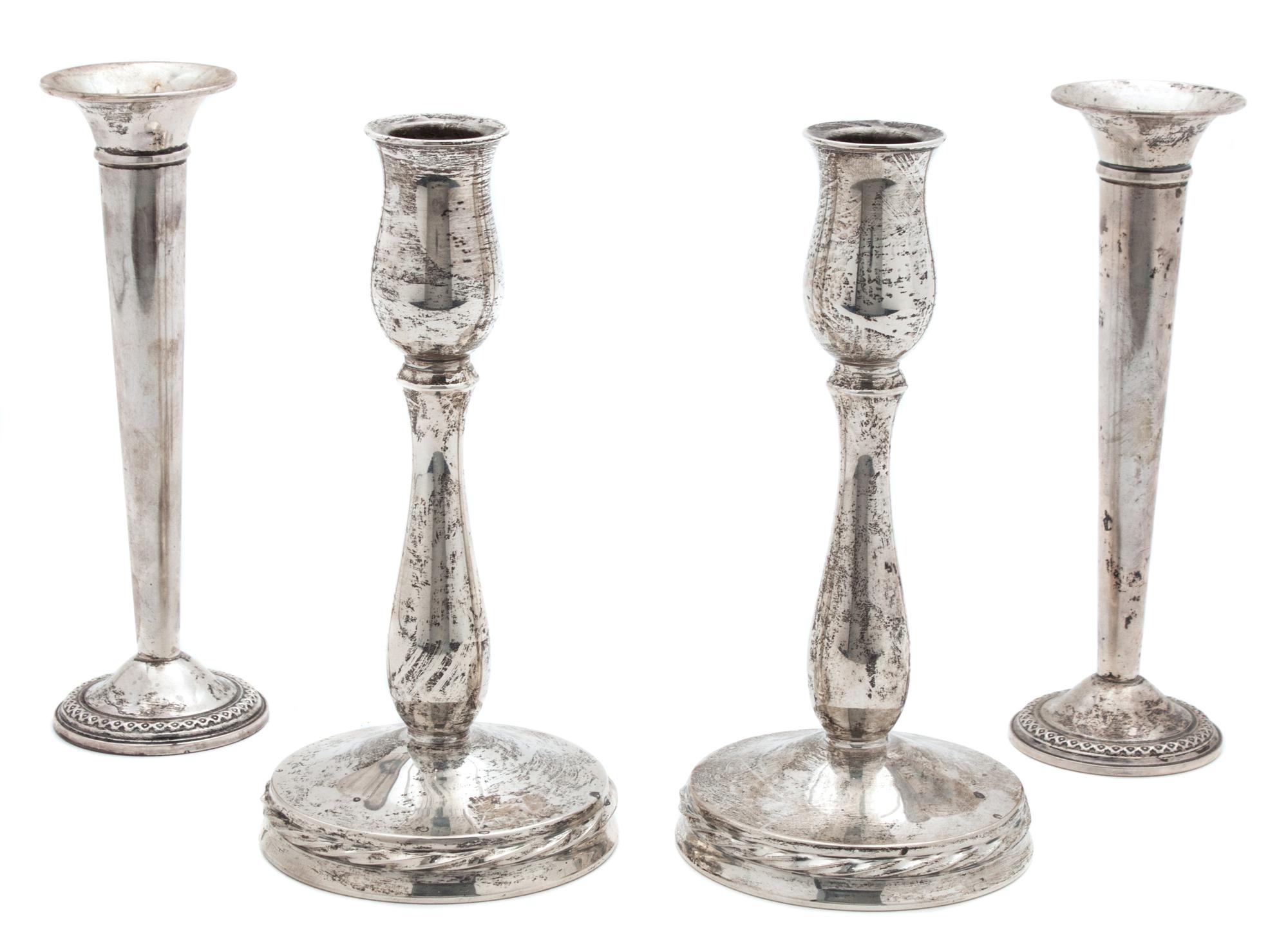 A Group of American Silver Articles Height of first 7 inches.