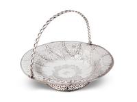 A George III Pierced Silver Cake Basket — Edward Aldridge & Co., London, 1761