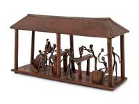 A Model of Benin or Dahomey Artisans at Work