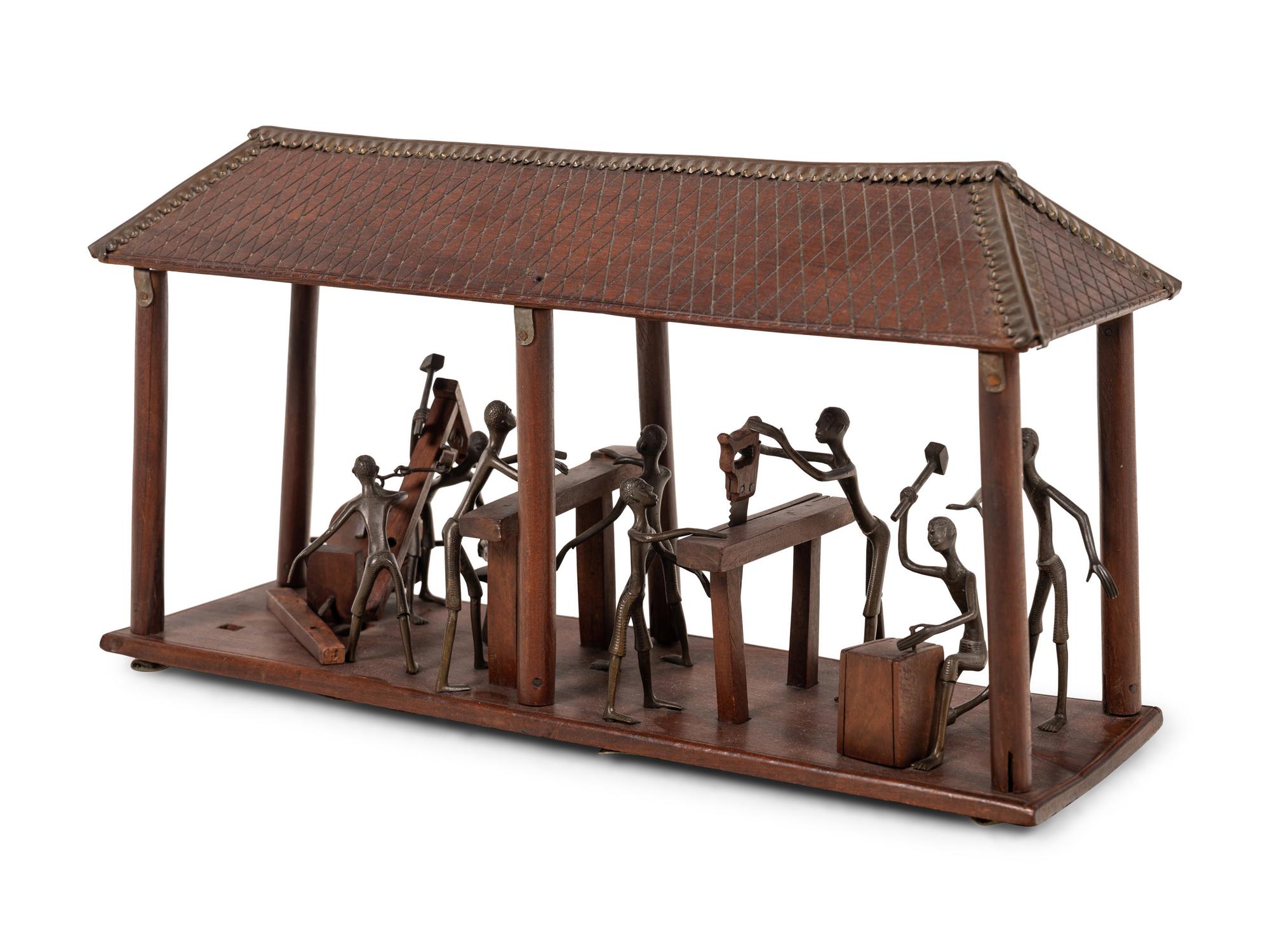 A Model of Benin or Dahomey Artisans at Work
