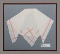 A Shaker Cotton Embroidered Neckerchief