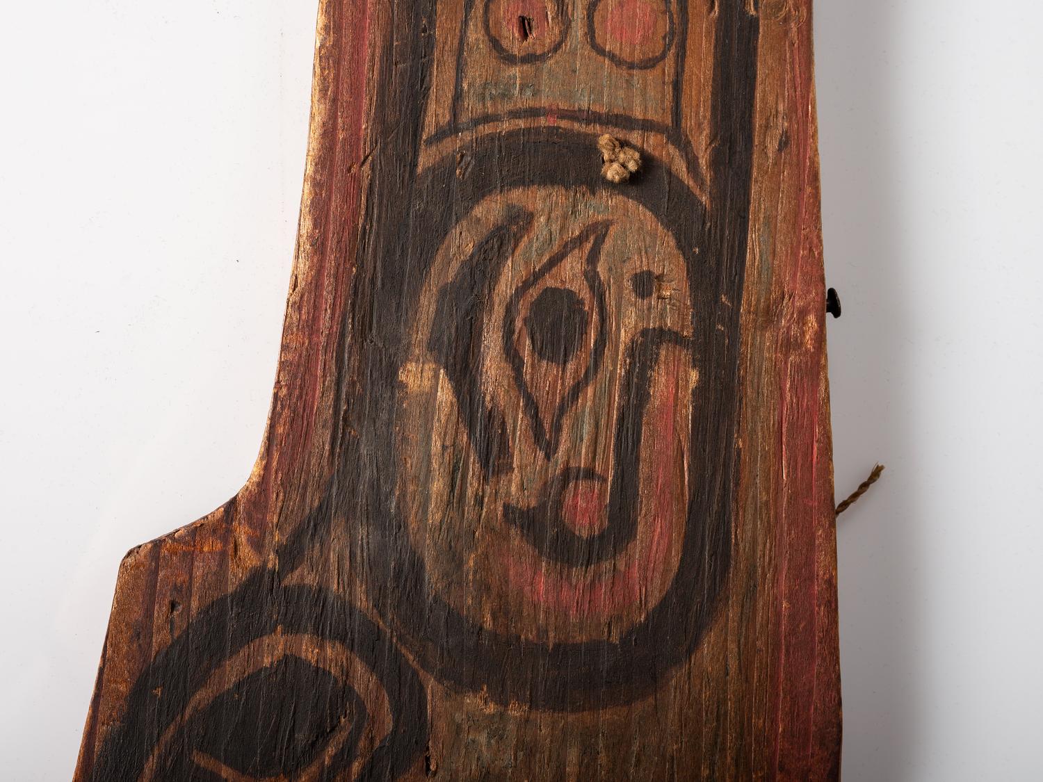 Tlingit Painted Model War Canoe Panel