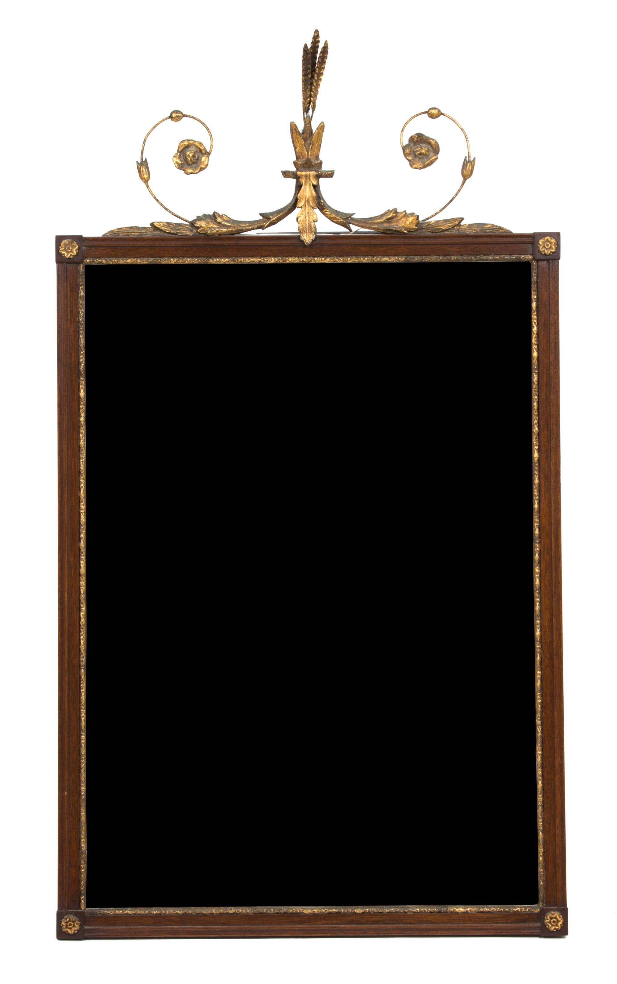 A Neoclassical Carved Giltwood Mirror — 20TH CENTURY