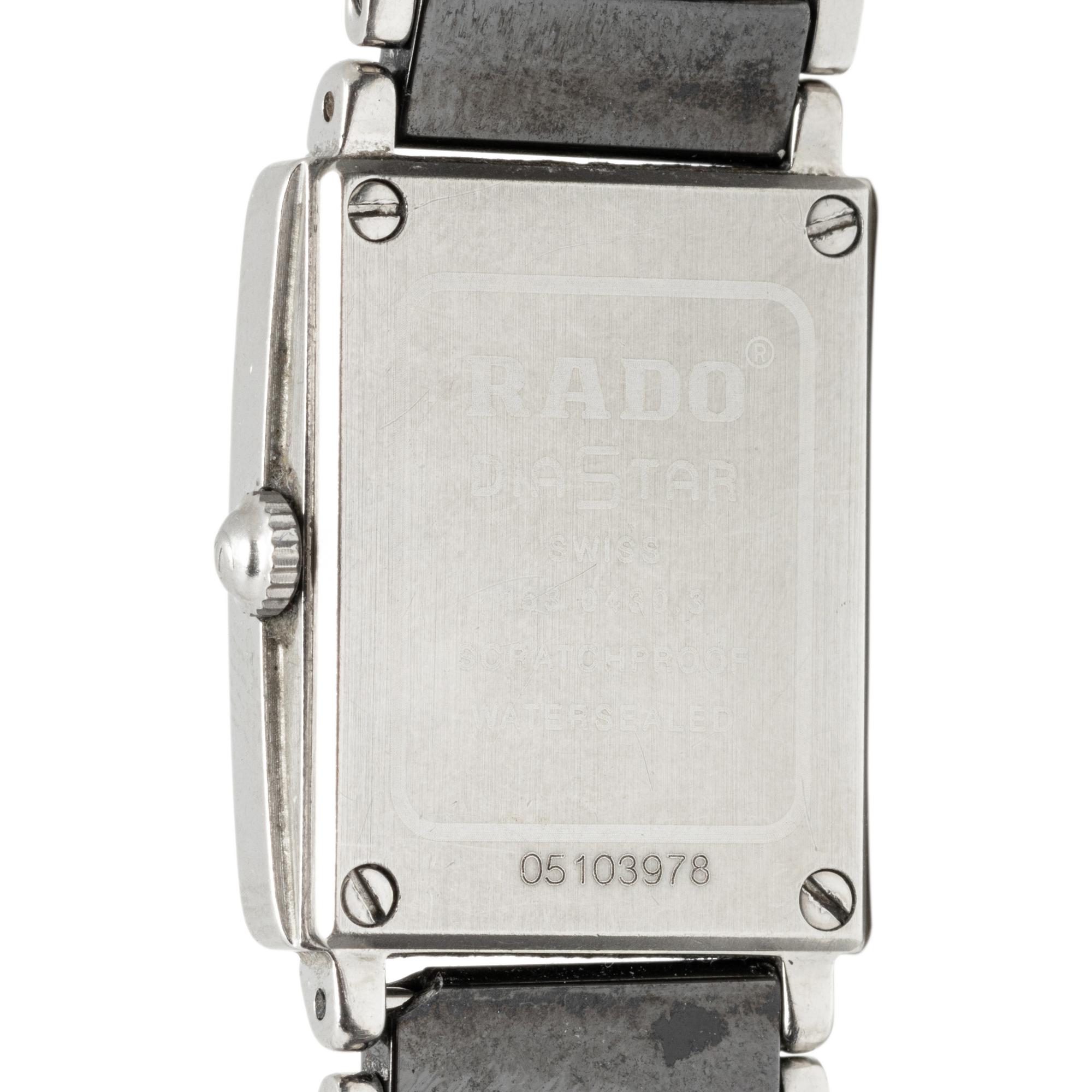 RADO, TITANIUM AND DIAMOND 'JUBILÉ DIASTAR' WATCH