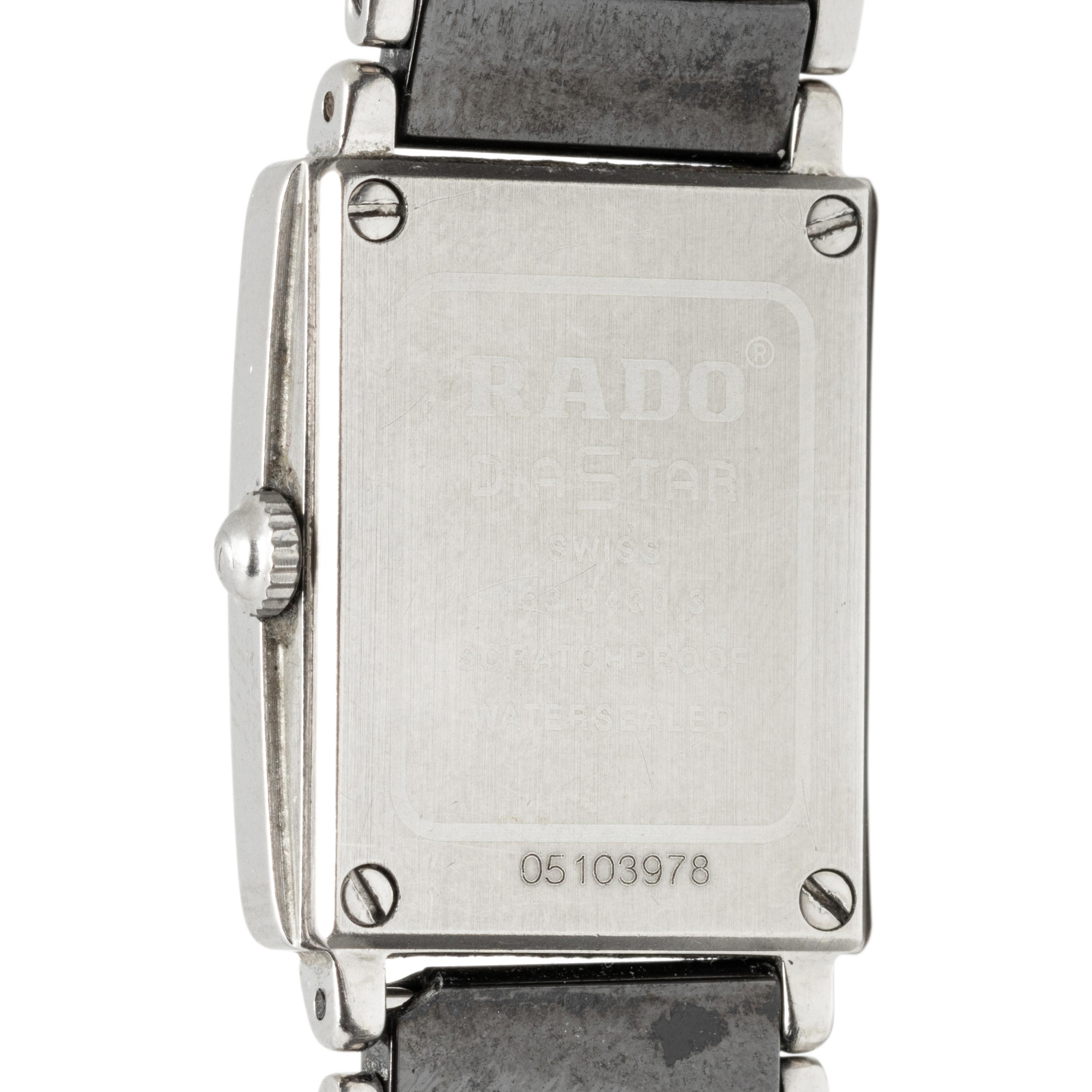 RADO, TITANIUM AND DIAMOND 'JUBILÉ DIASTAR' WATCH