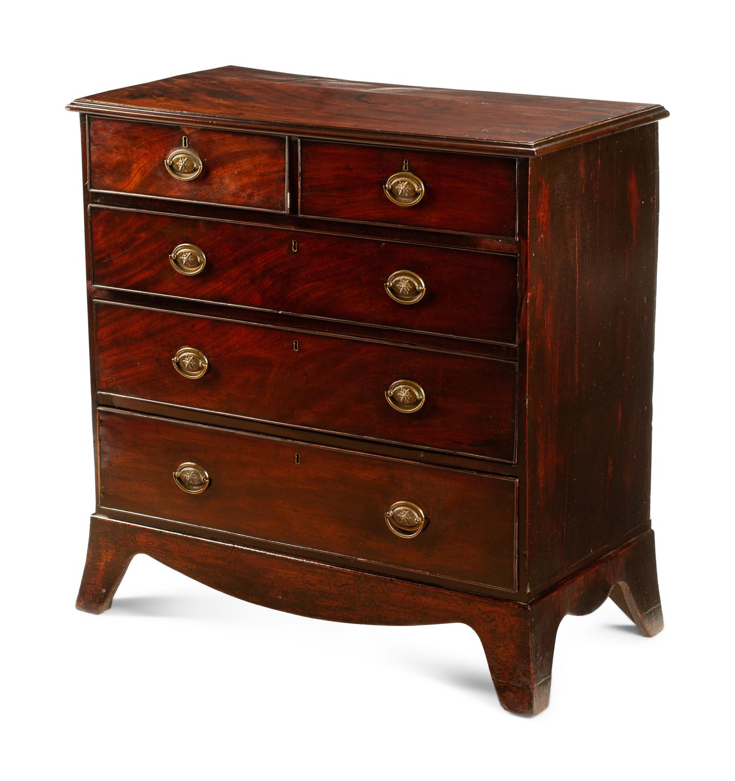 A George III Style Mahogany Chest of Drawers — 19TH CENTURY